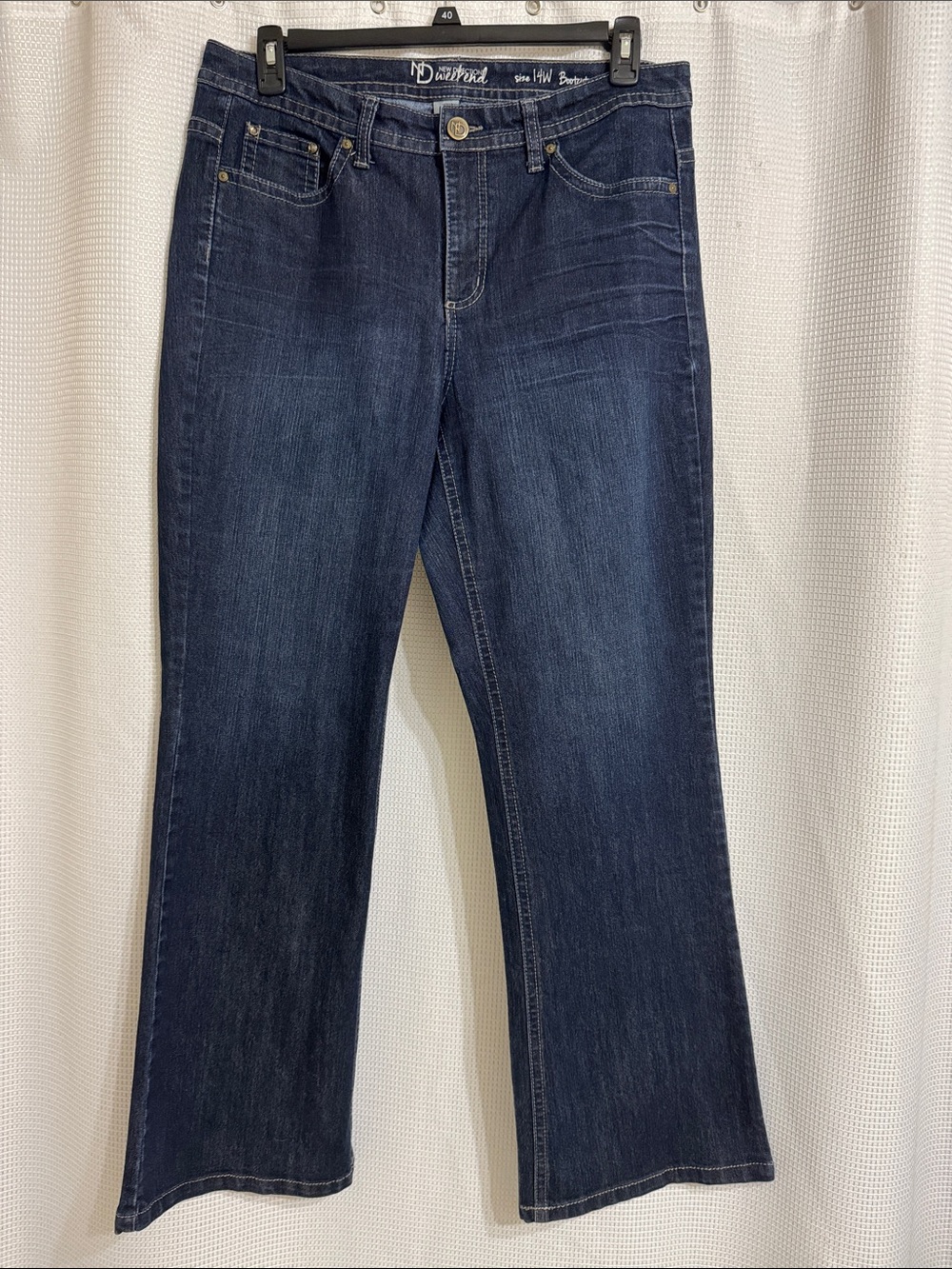 EC, like new, New Direction weekend boot cut denim jeans. Size 14W